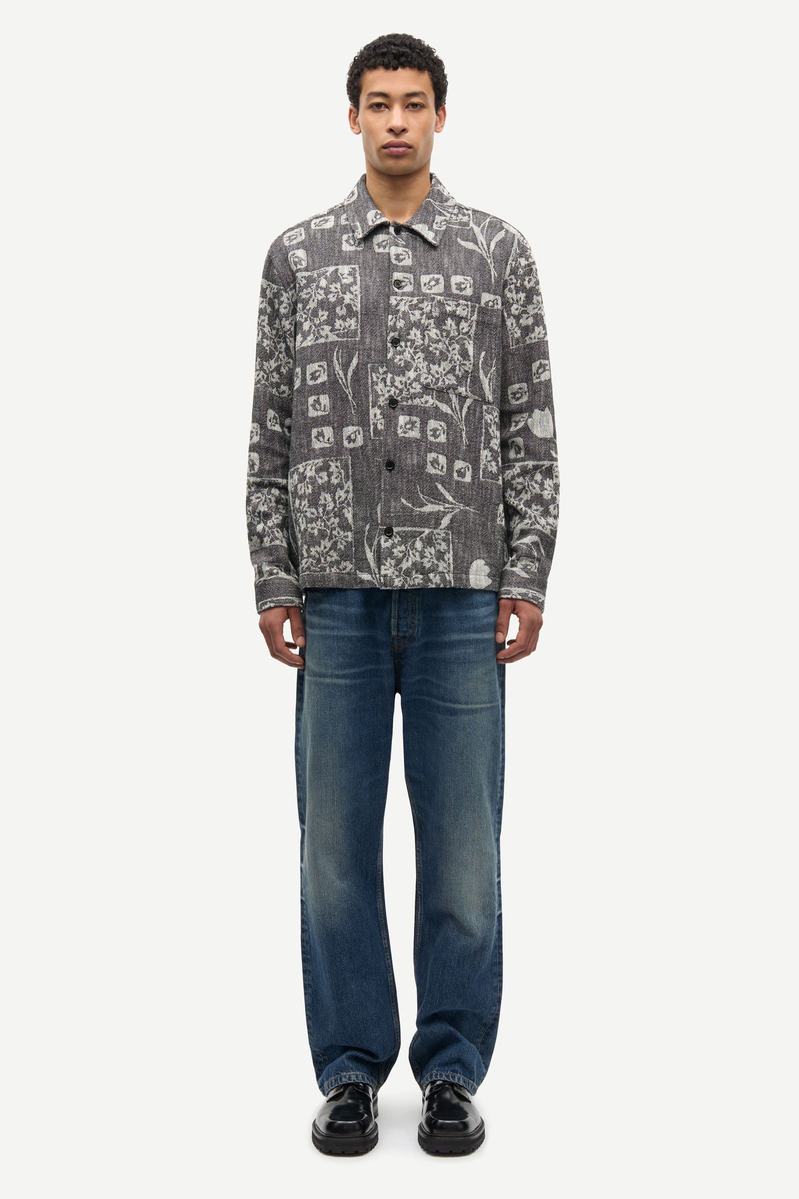 Sacastor X O overshirt 15995 Dark Ashbloom