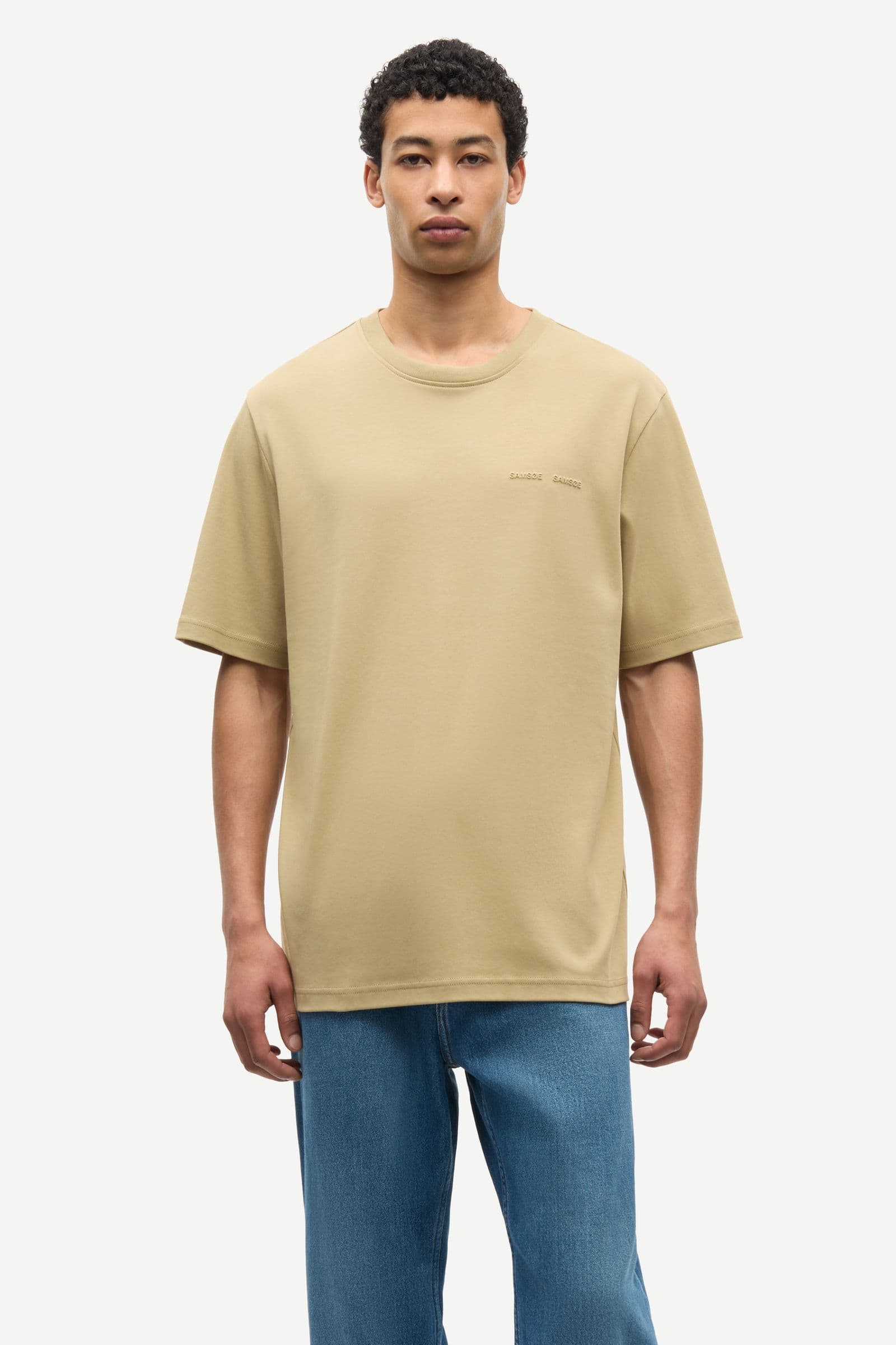 Sajesper t-shirt 15318 Olive Gray