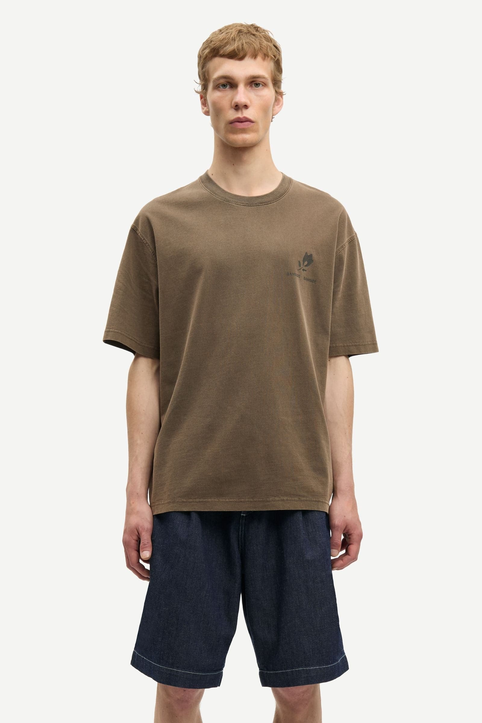 Sacohen t-shirt 15489 Brown Stamp