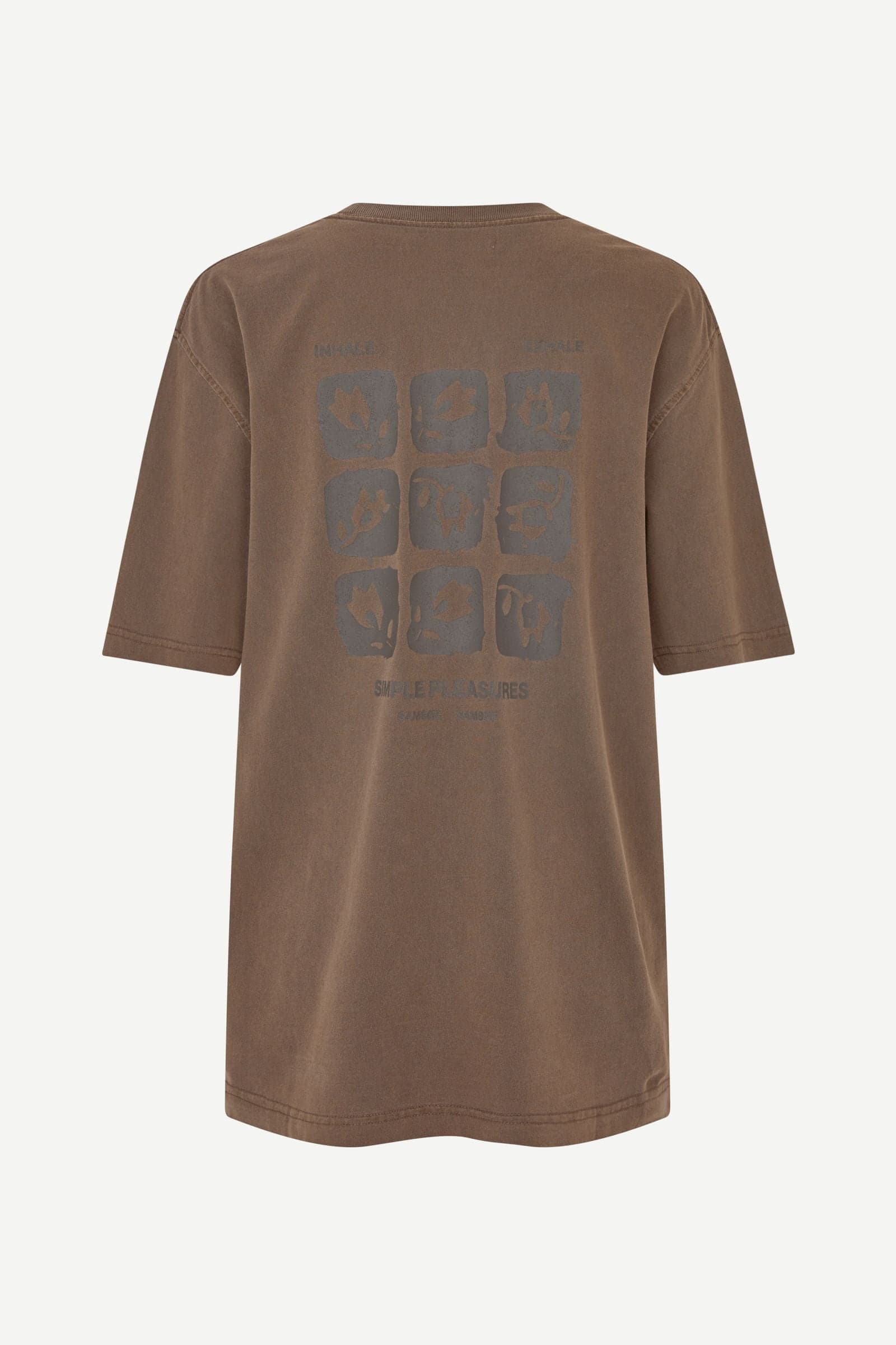 Sacohen t-shirt 15489 Brown Stamp