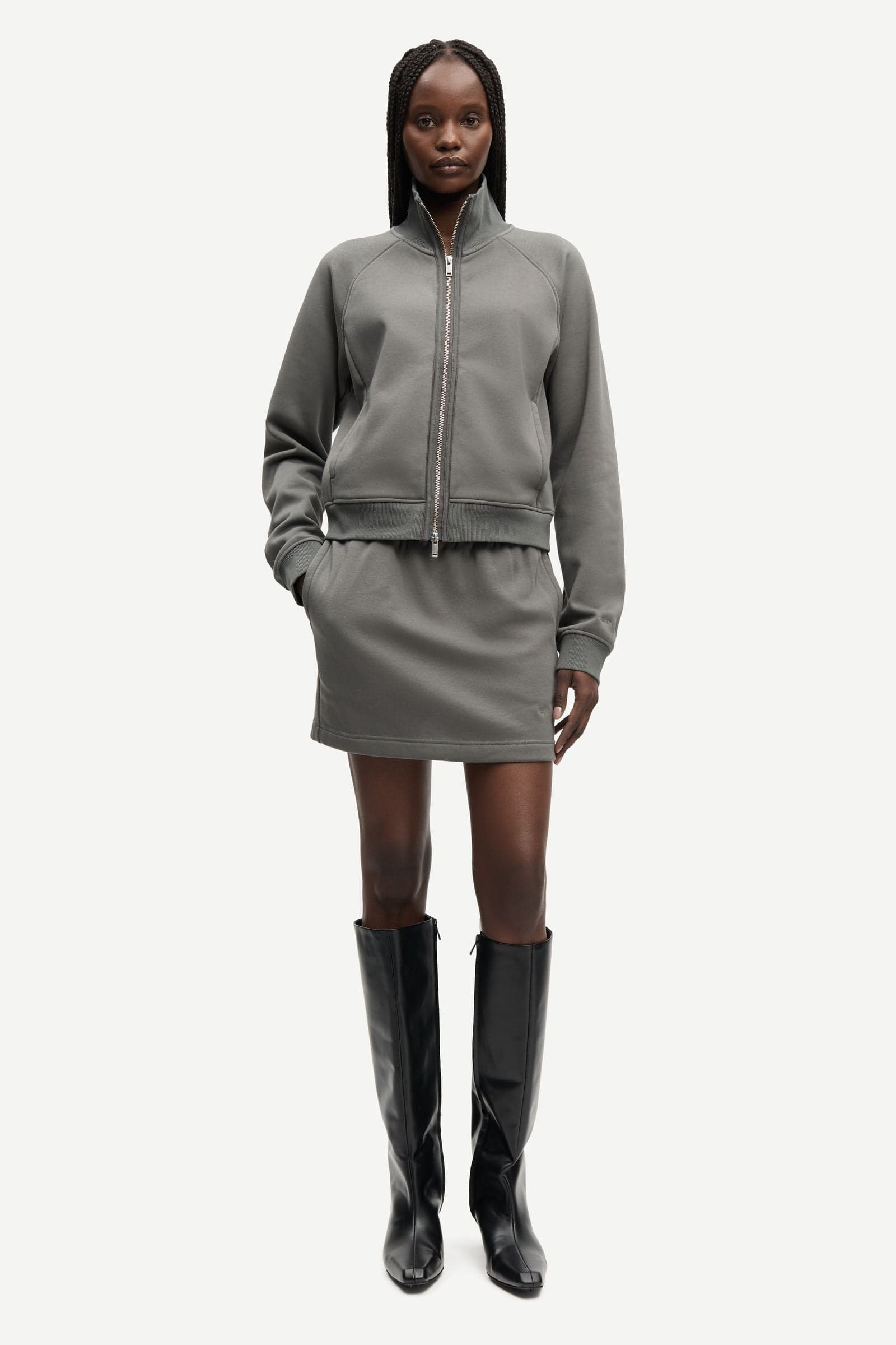 Sakira sweat skirt 15905 Gunmetal