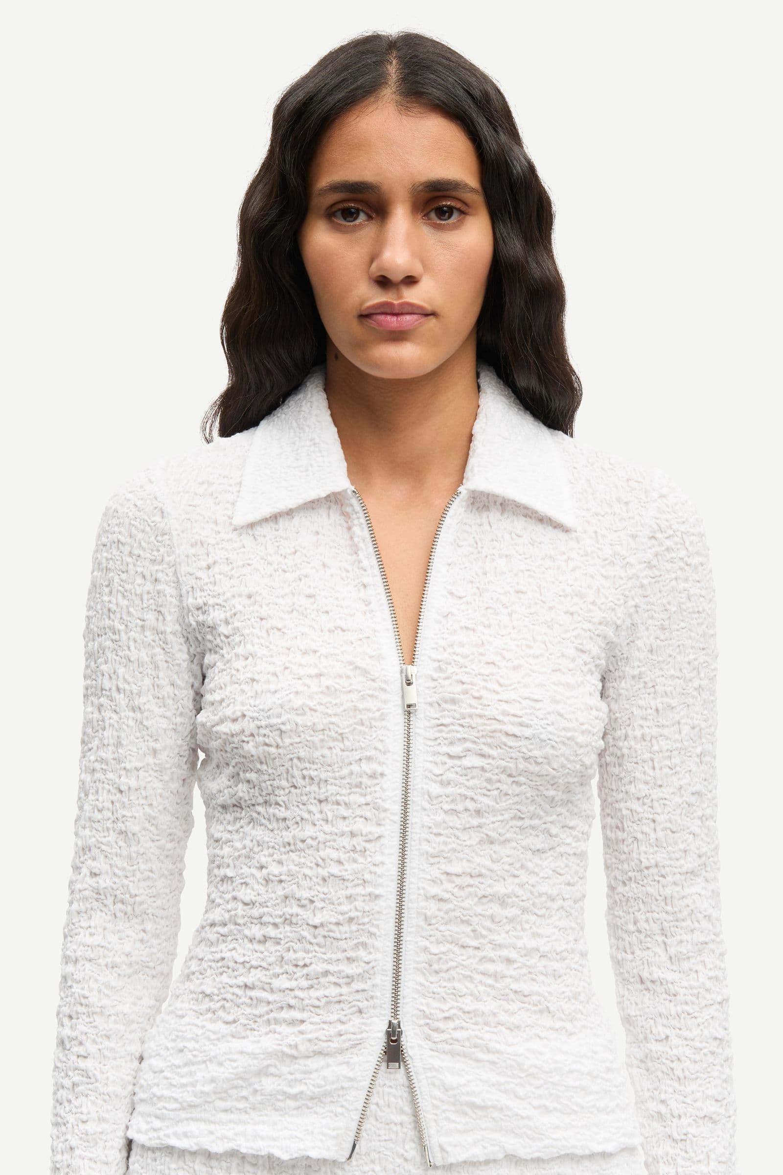 Sadaisy zip blouse 14232 White