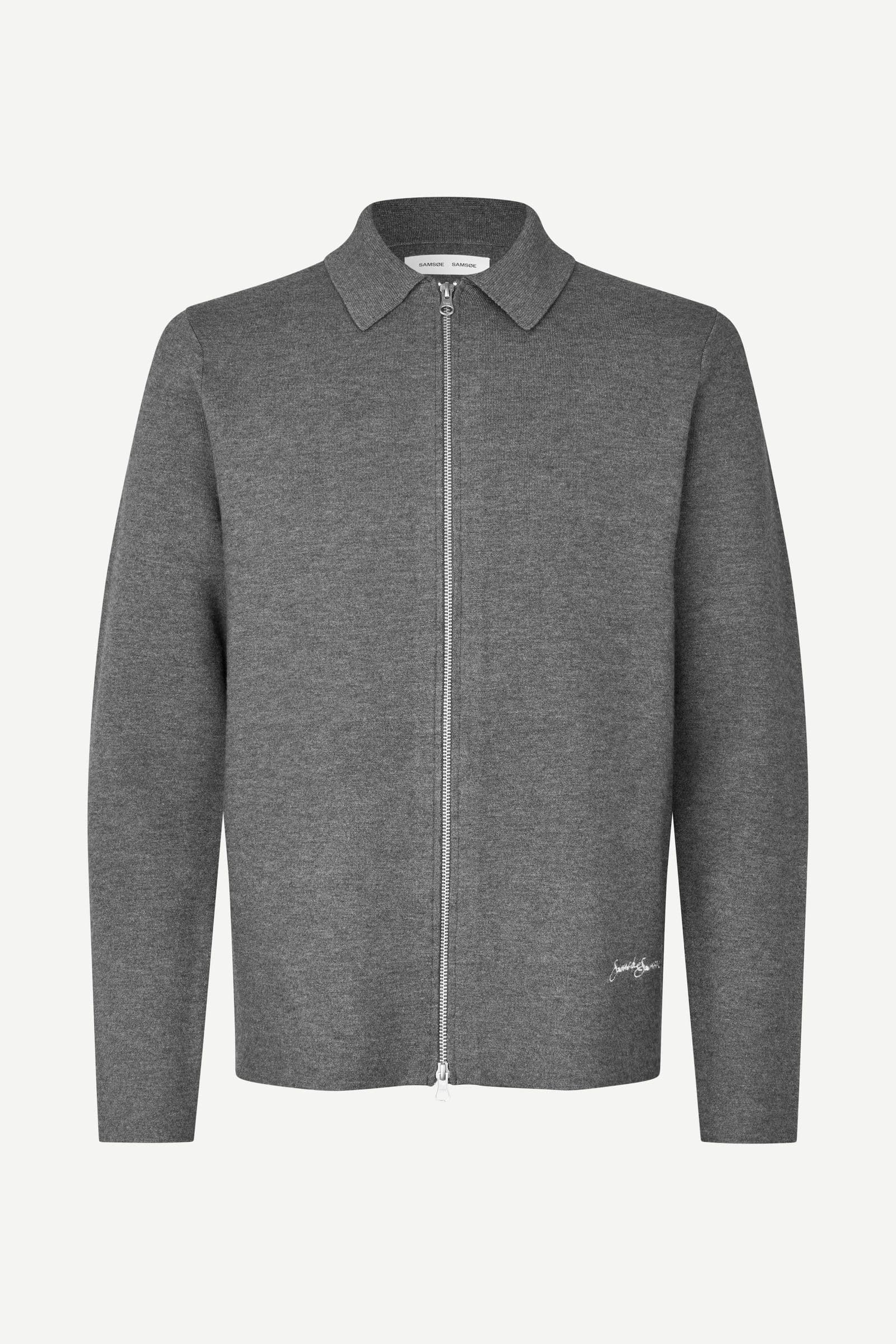 Samatt zip polo 15825 Dark grey