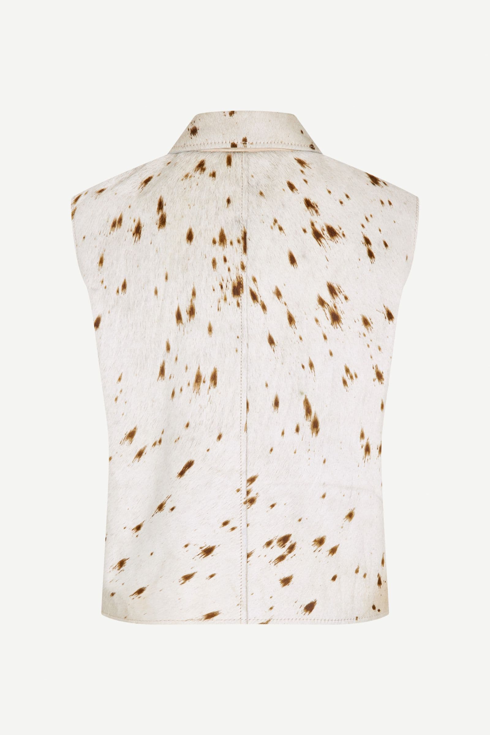 Salylo leather vest 15374 Stray Dott