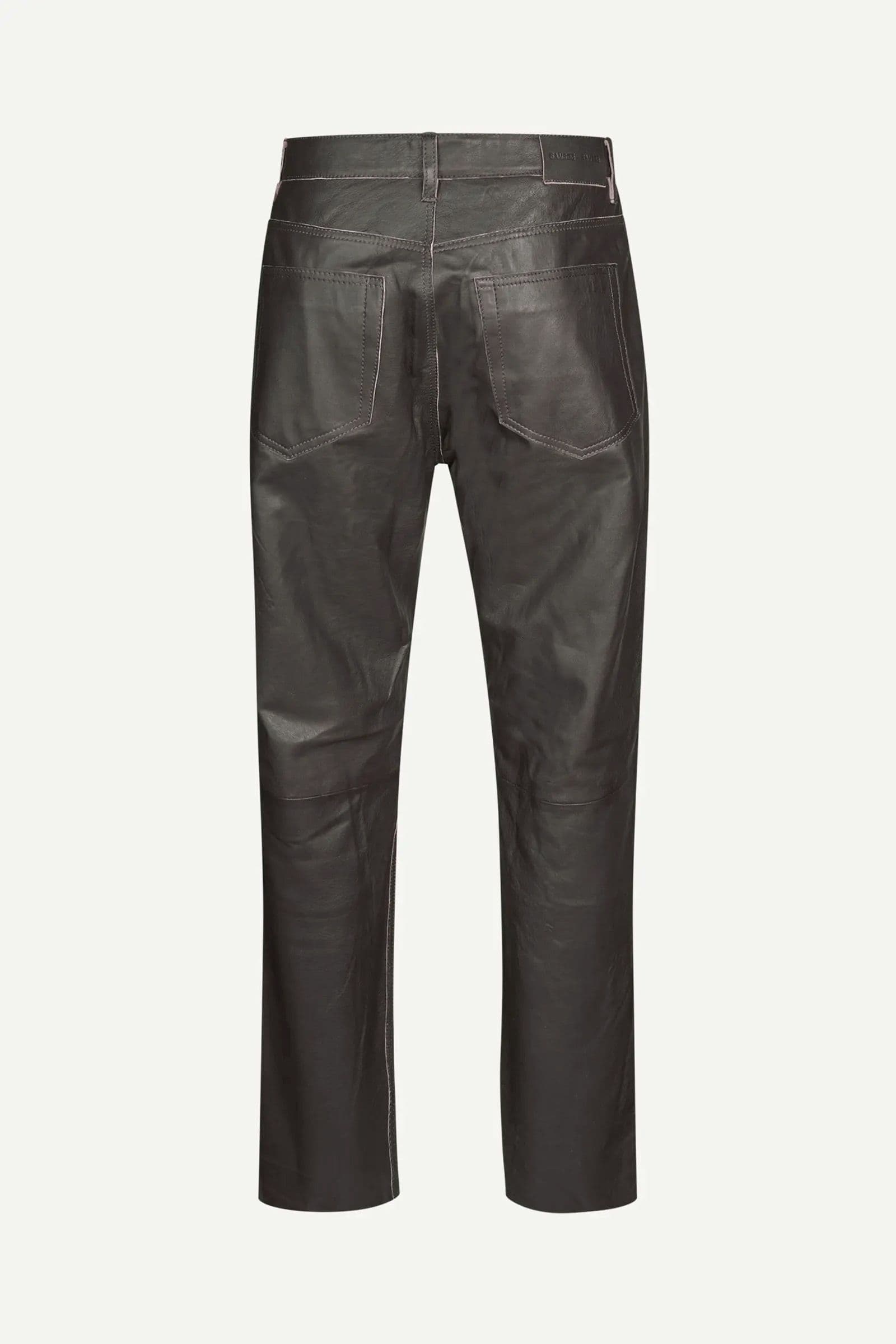 Saeddie leather trousers 16022 Black Olive