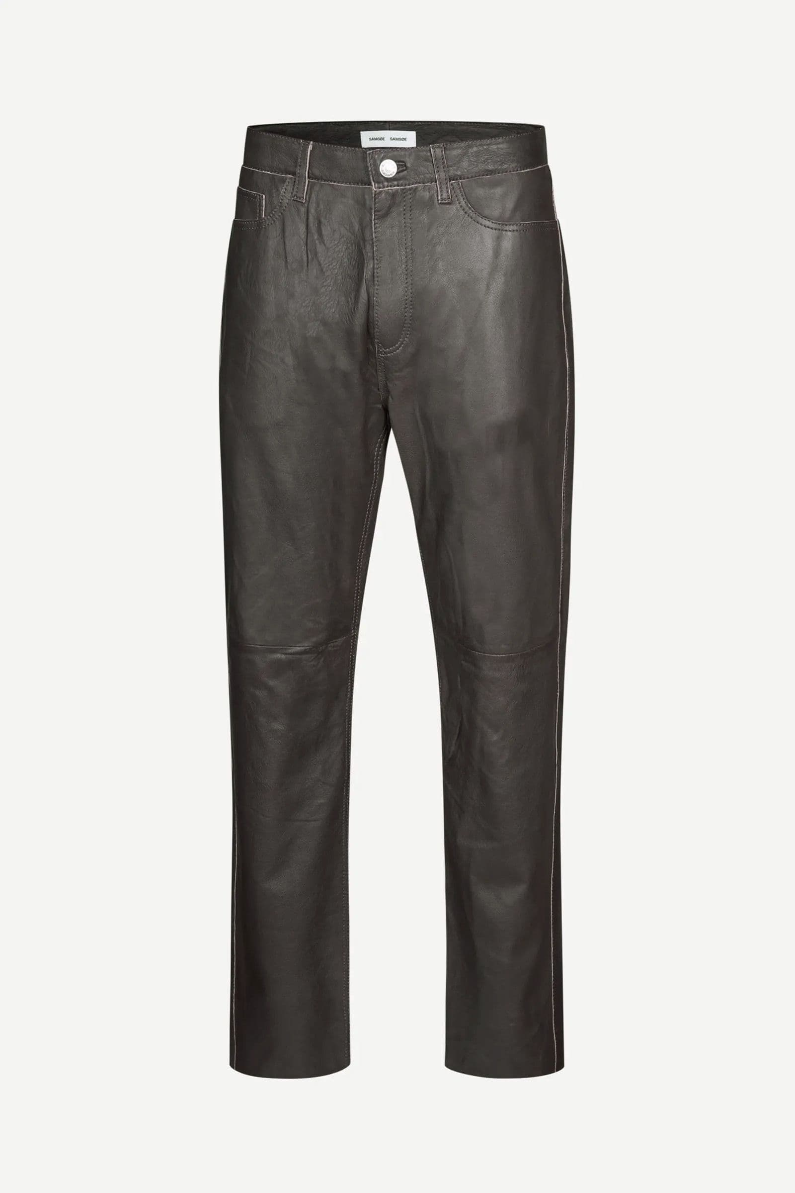 Saeddie leather trousers 16022 Black Olive