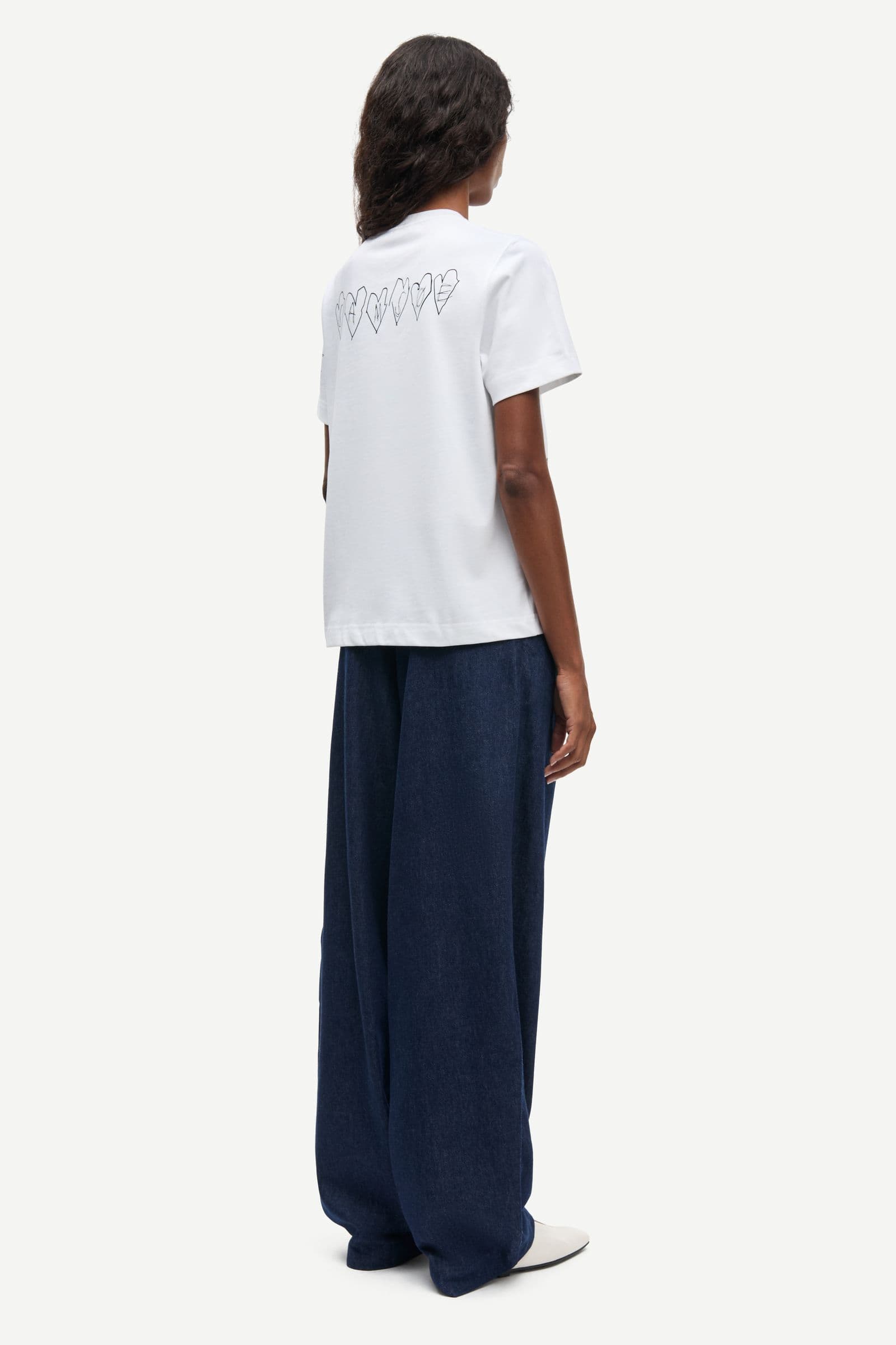 Sacamino ss t-shirt 11725 White Scribbles