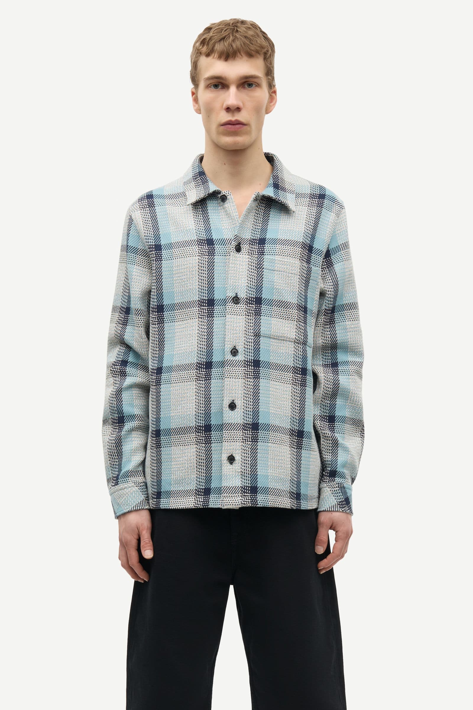 Sataka JB overshirt 16080 Tourmaline Ch.