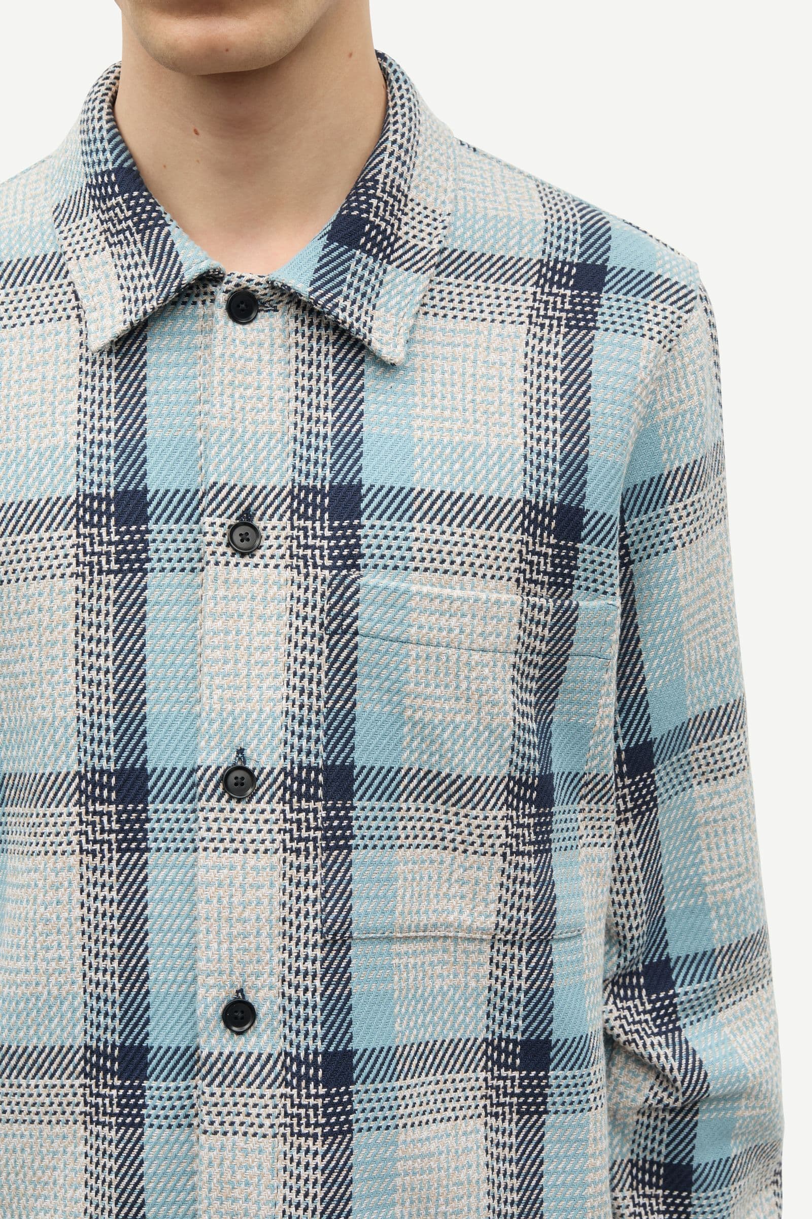Sataka JB overshirt 16080 Tourmaline Ch.