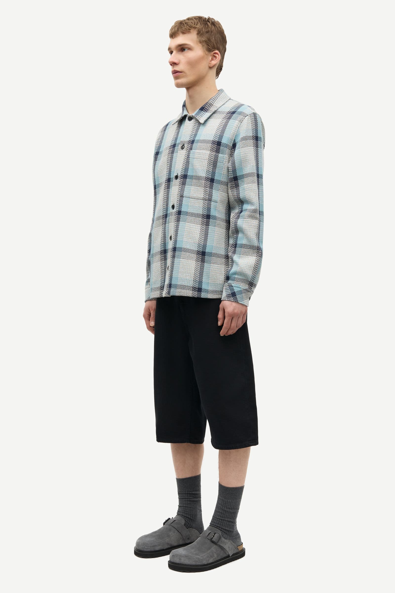 Sataka JB overshirt 16080 Tourmaline Ch.