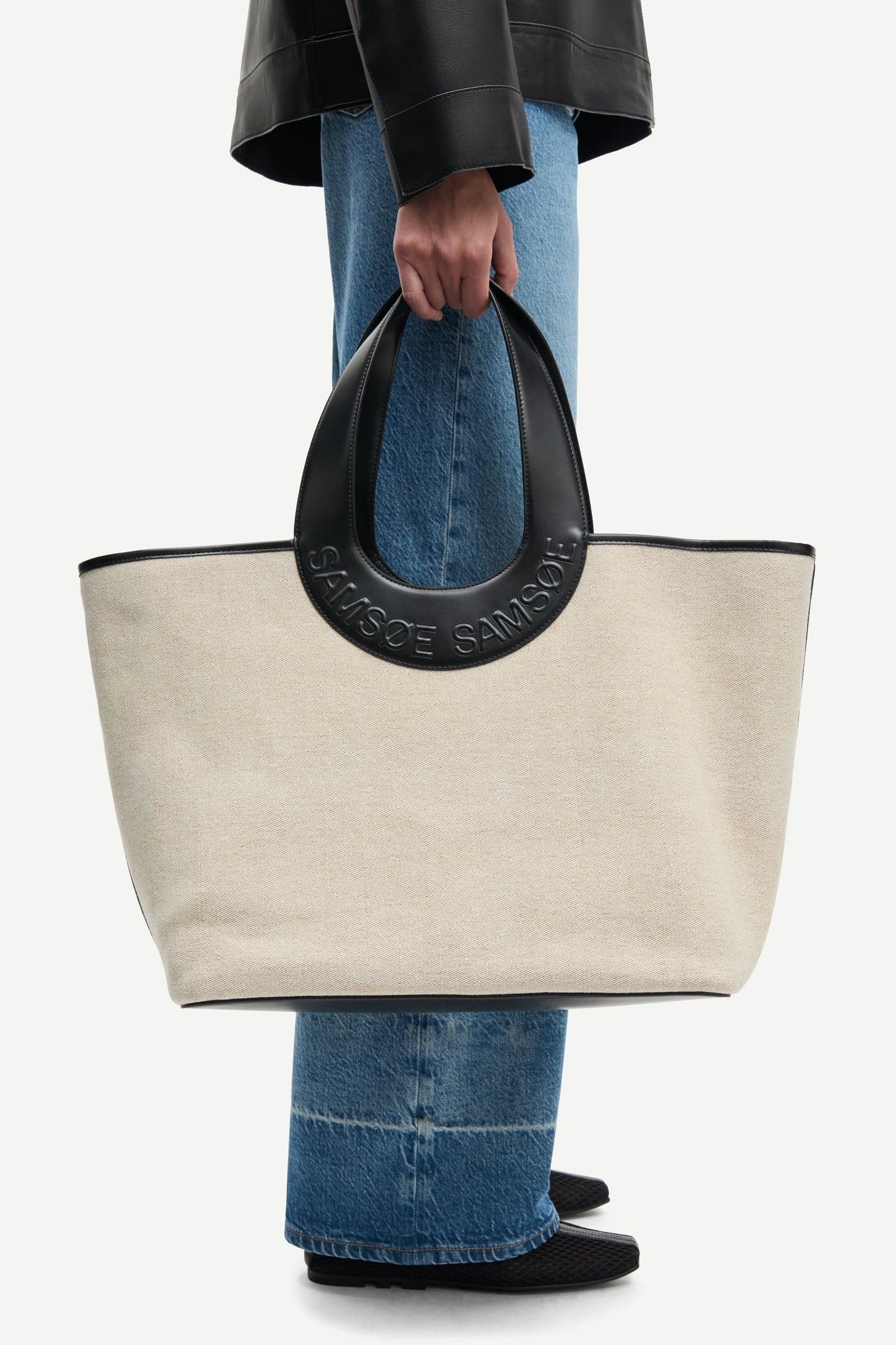 Saberta beach bag 16032 Bone White