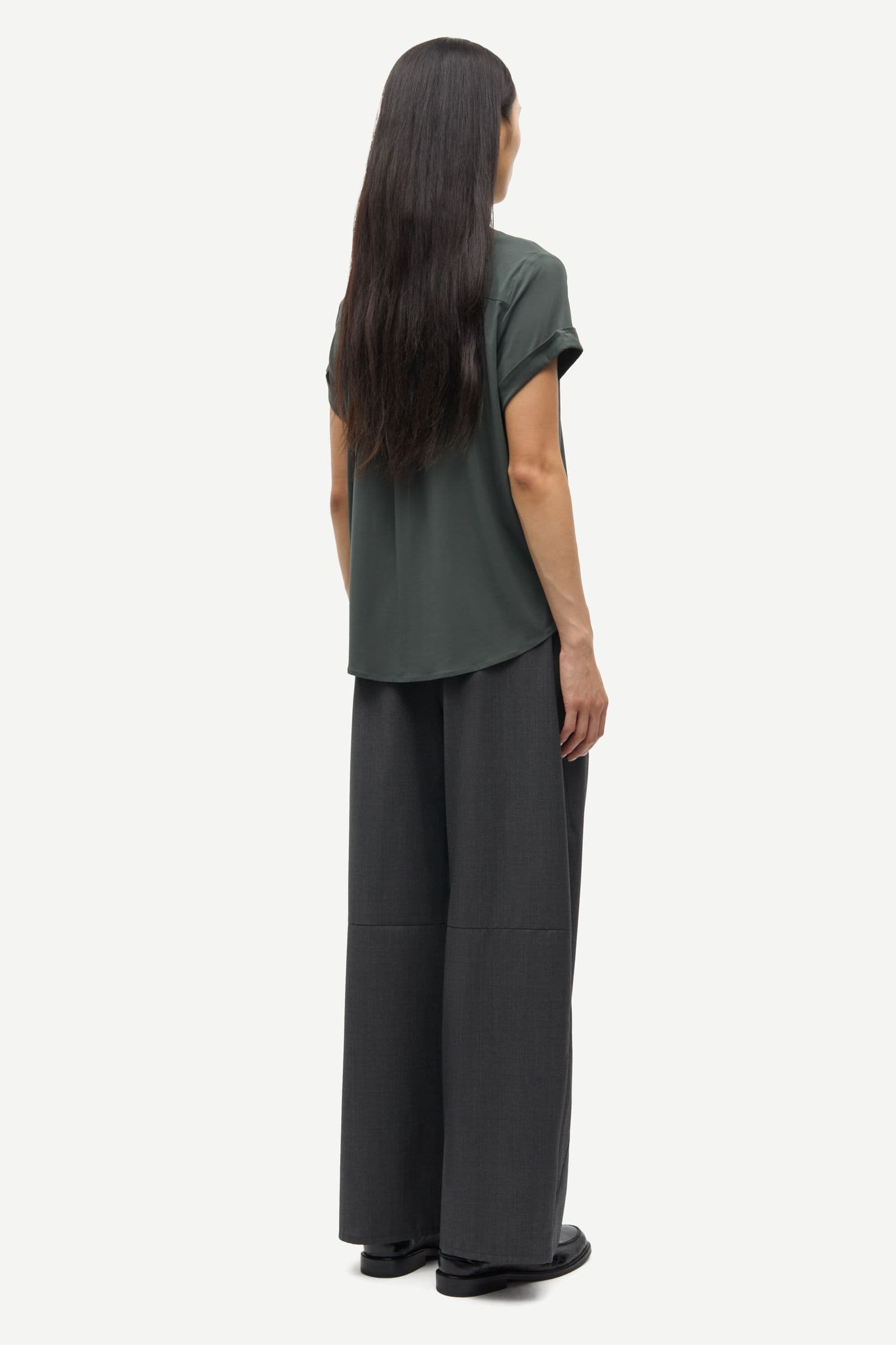 Majan ss shirt 9942 Dark Evergreen