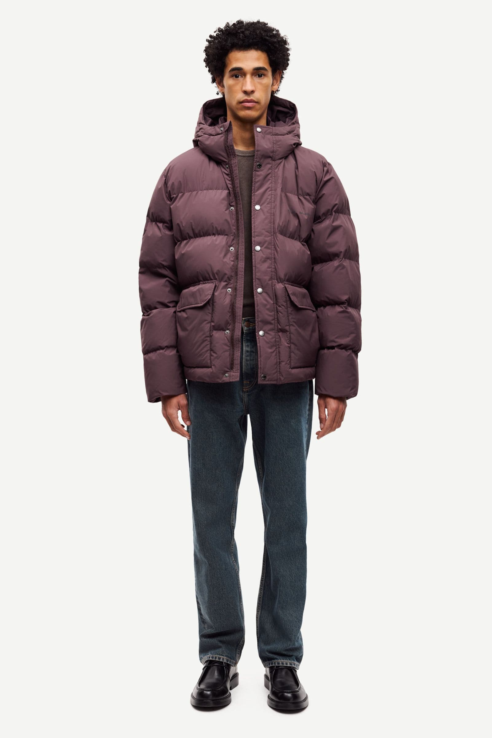 Saulf puffer jacket 15324 Raisin