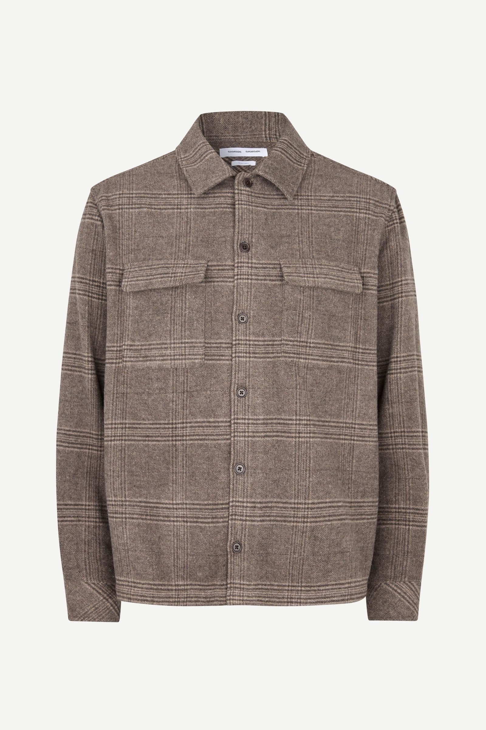 Sacastor X H overshirt 14089 Black Coffee Ch.