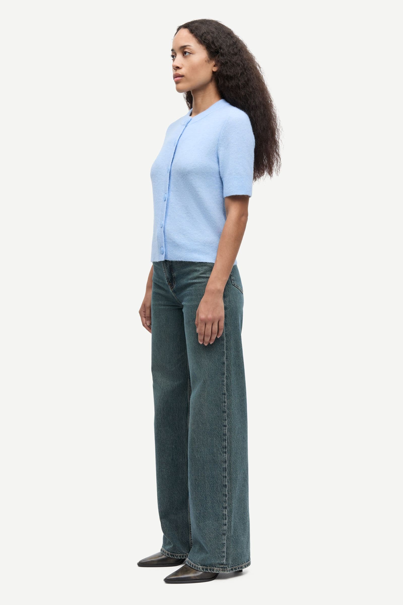 Sanoura ss cardigan 15556 Cashmere Blue