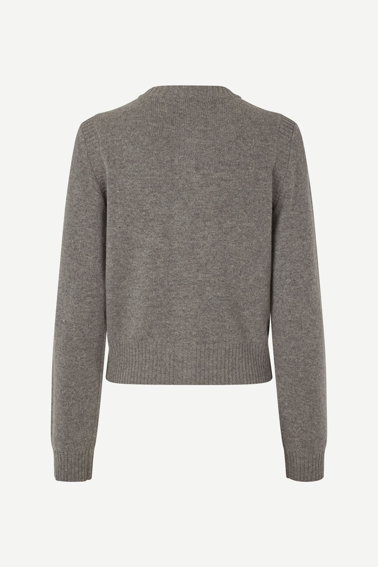 Saelif short cardigan 15010 Dark Grey Mel.