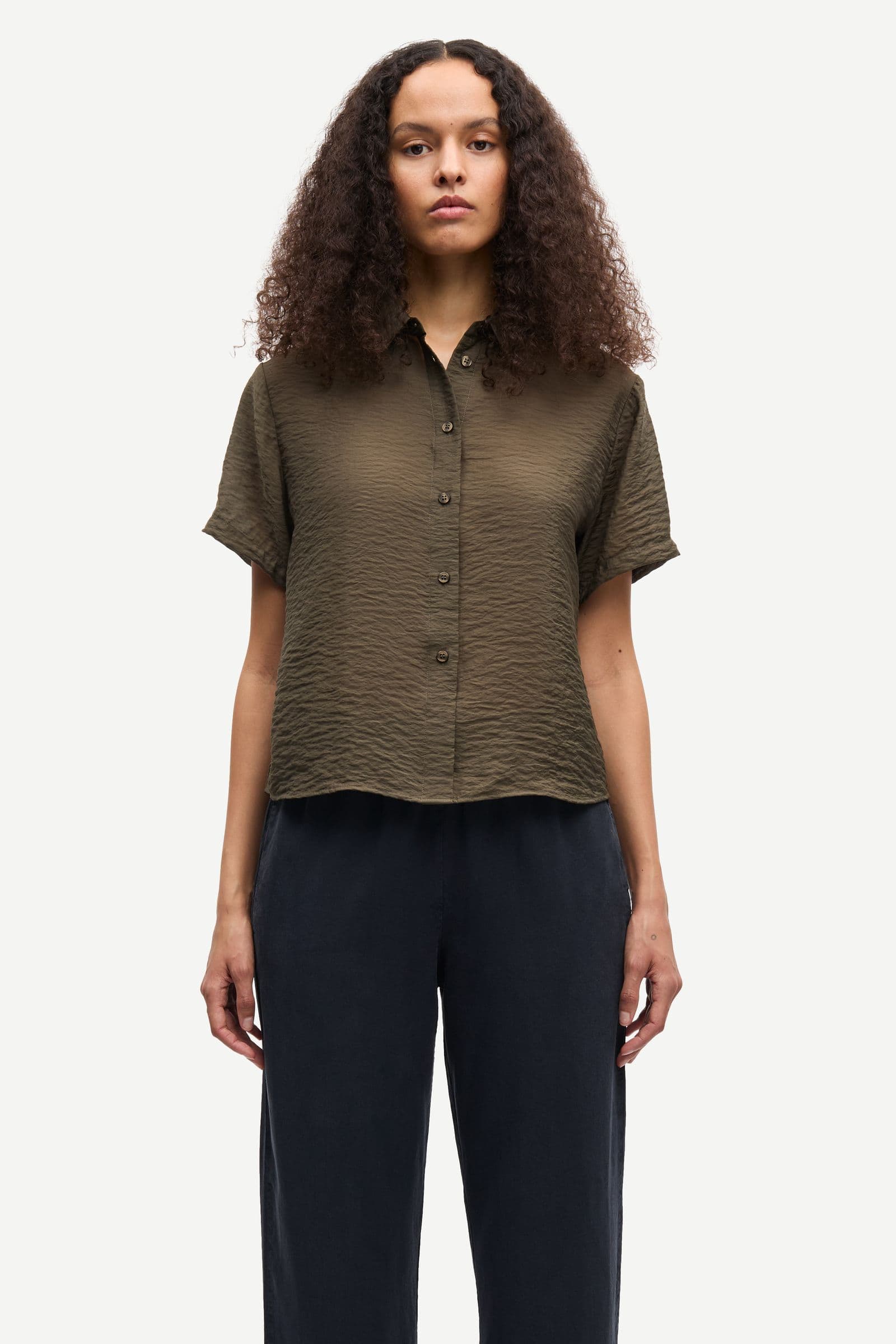 Saminna SS shirt 15754 Deep Forest