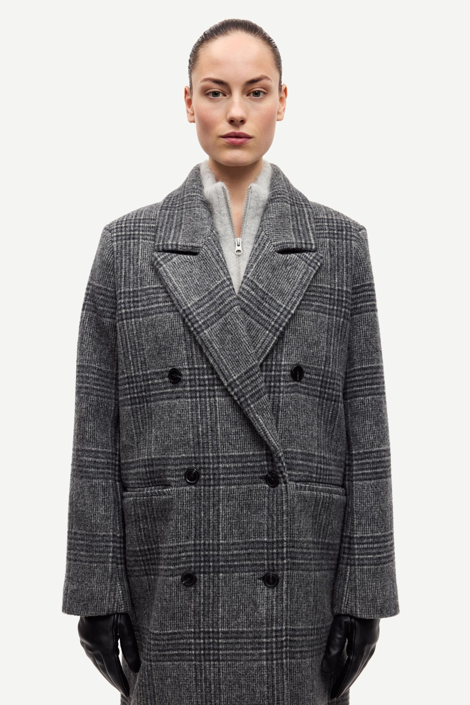 Sajilla coat 15773 Grey ch.