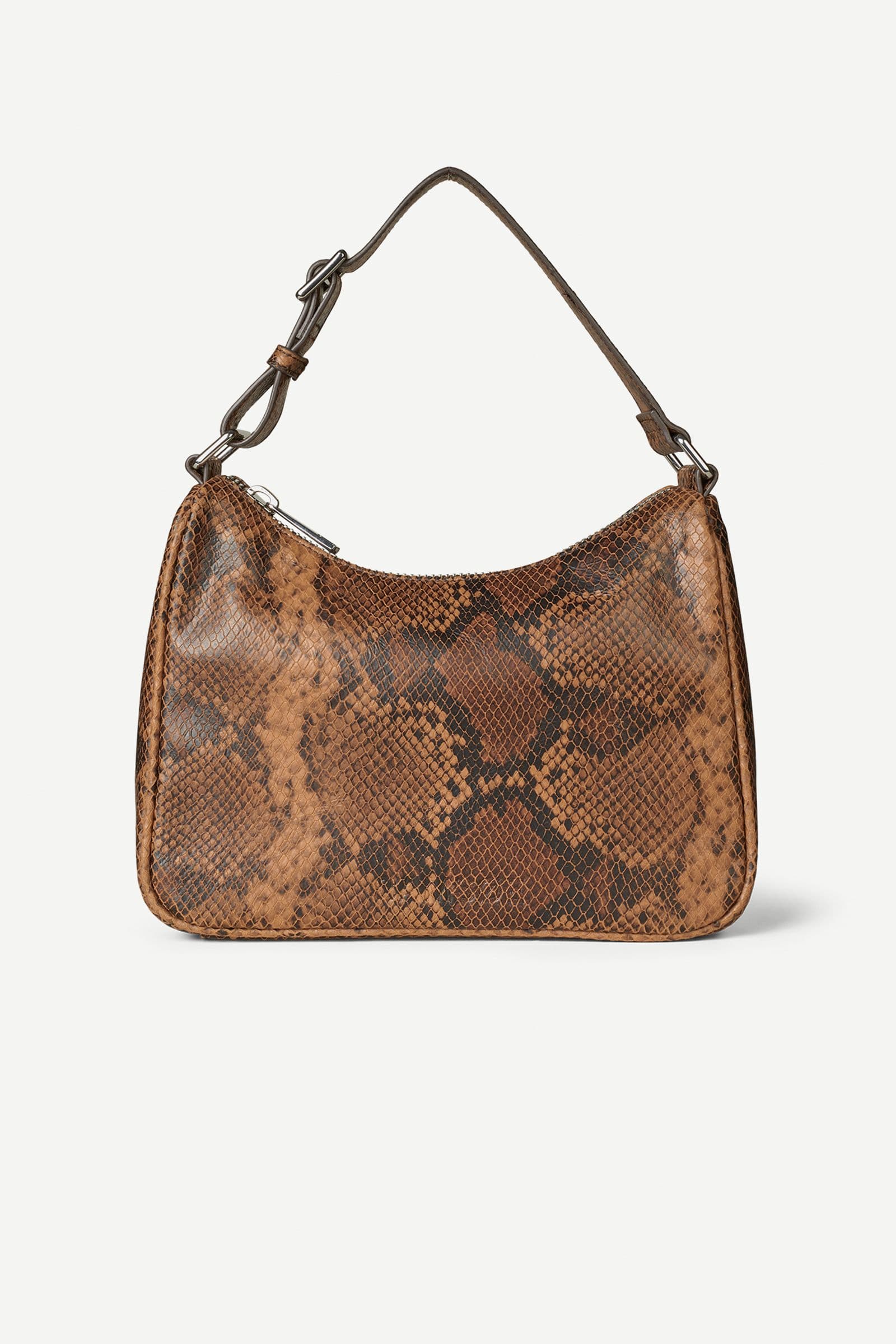 Sacima handbag 15684 Dark Brown Snake