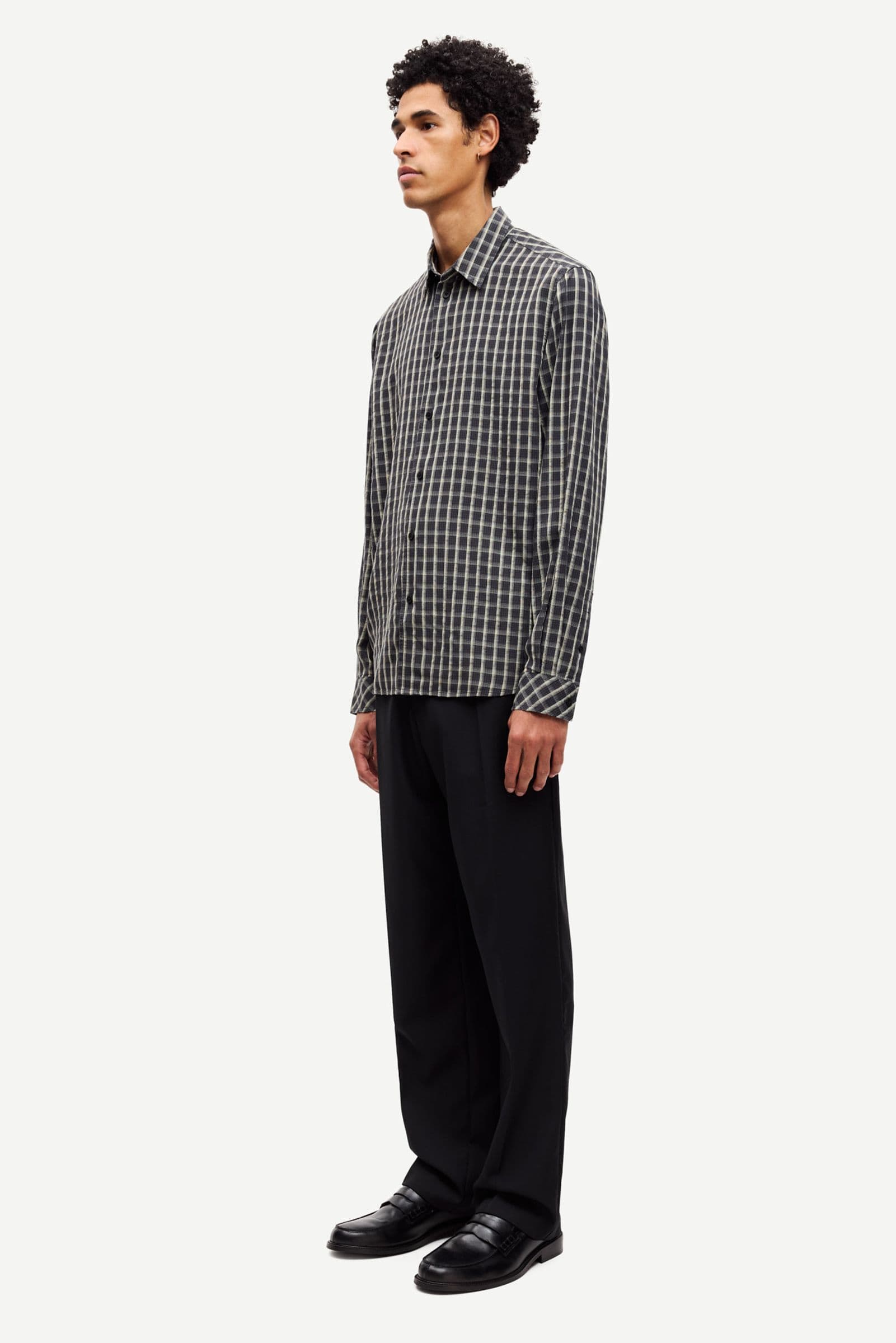 Saryan X shirt 15707 Black oyster ch.