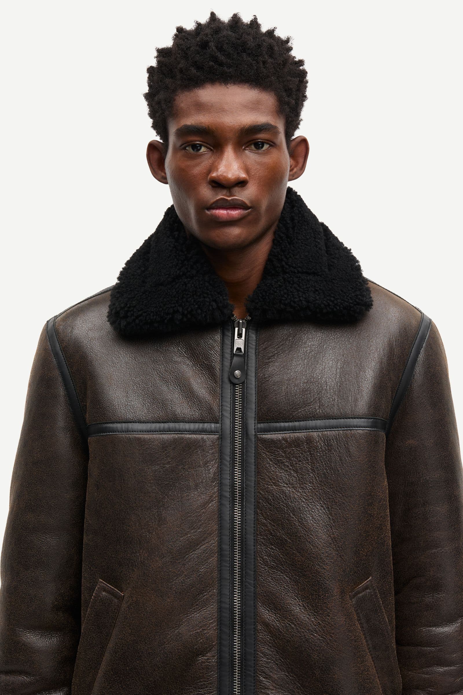 Saboy jacket 15692 Dark brown crackled