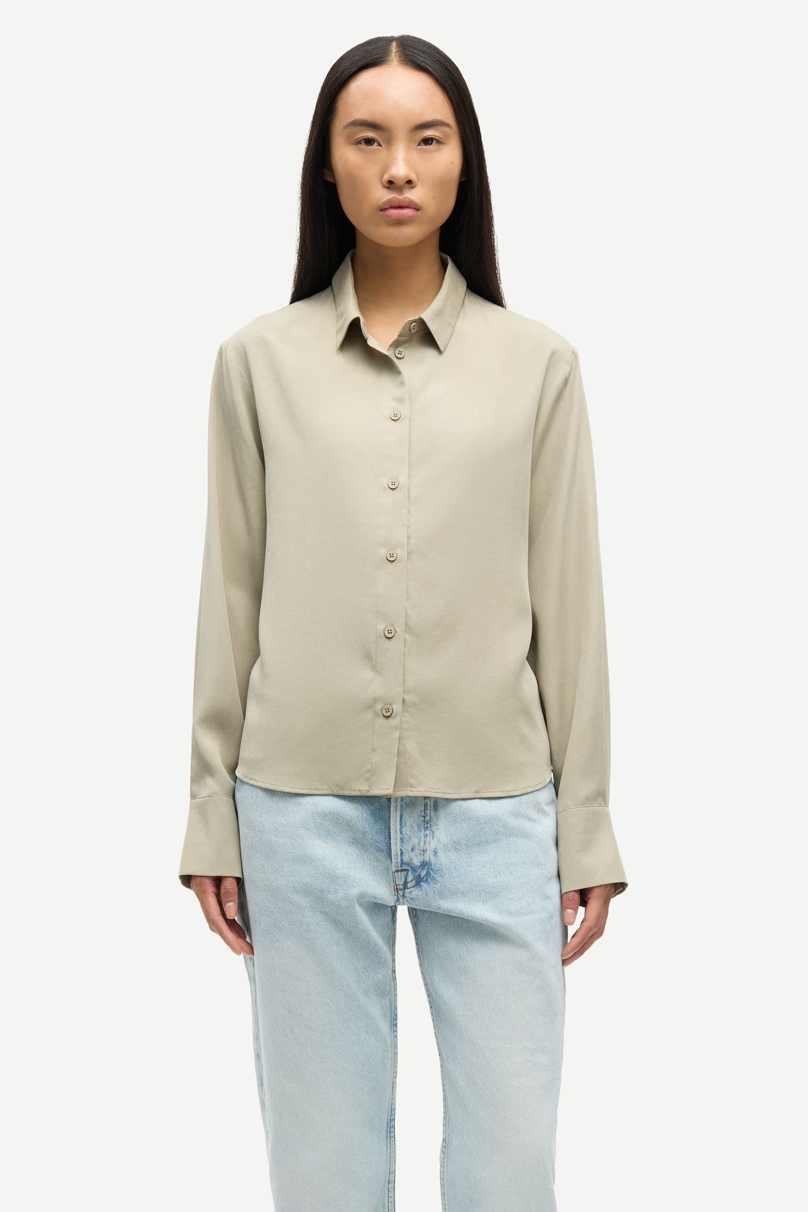 Samina ls shirt 14028 Silver Sage