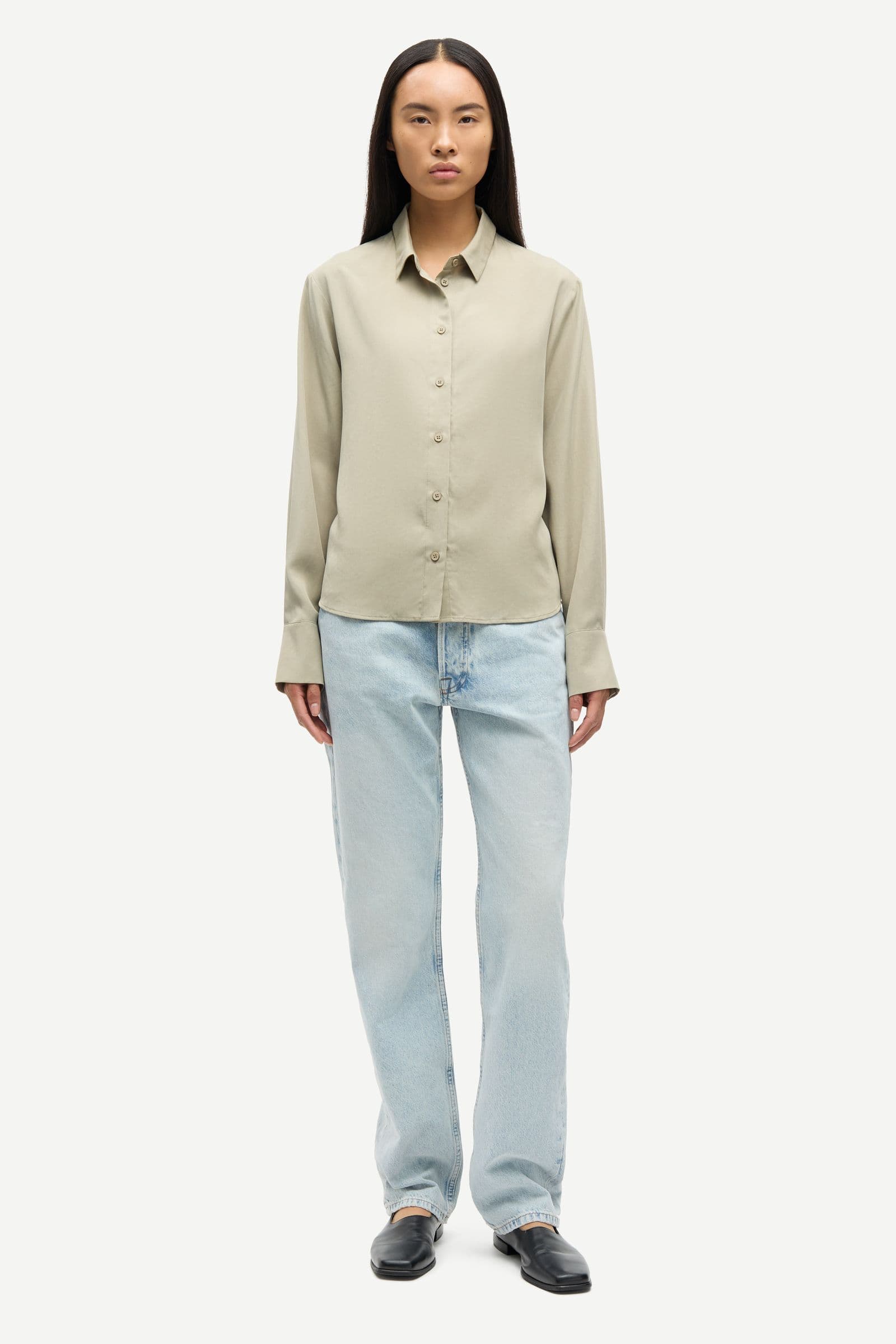 Samina ls shirt 14028 Silver Sage