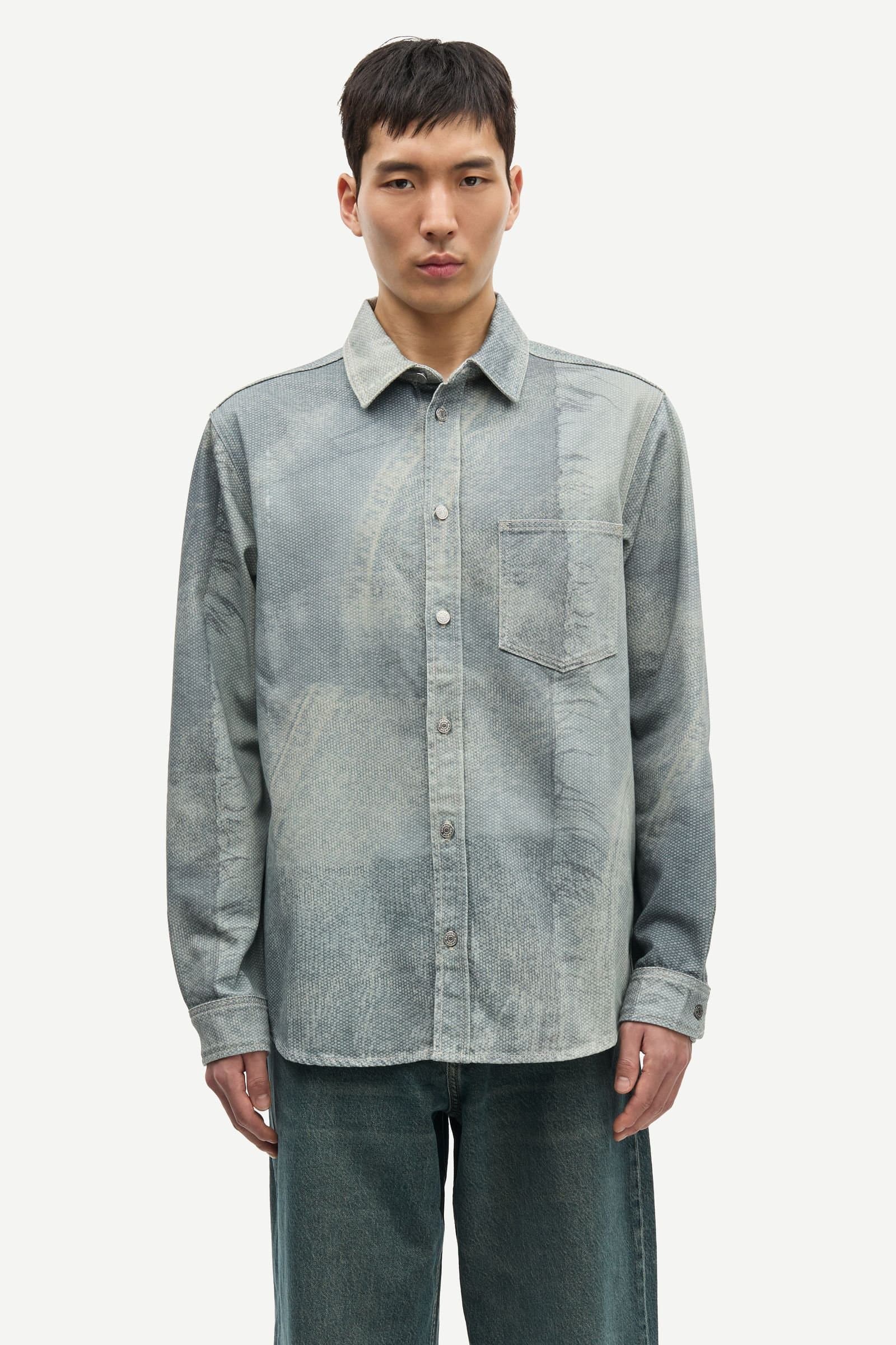 Sadamon shirt 15620 Textile Blue