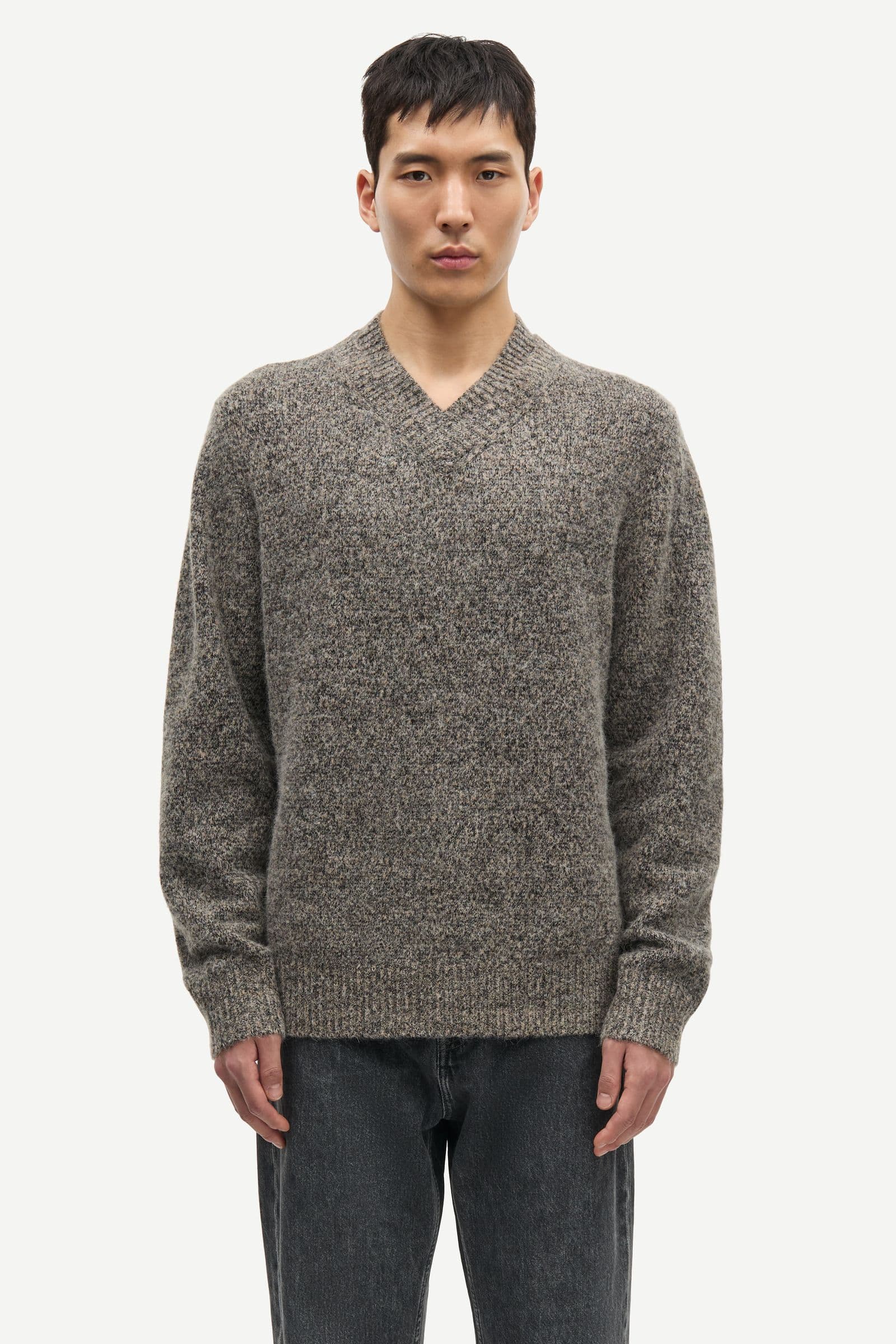 Safloyd v-neck 15827 Fossil Mel.