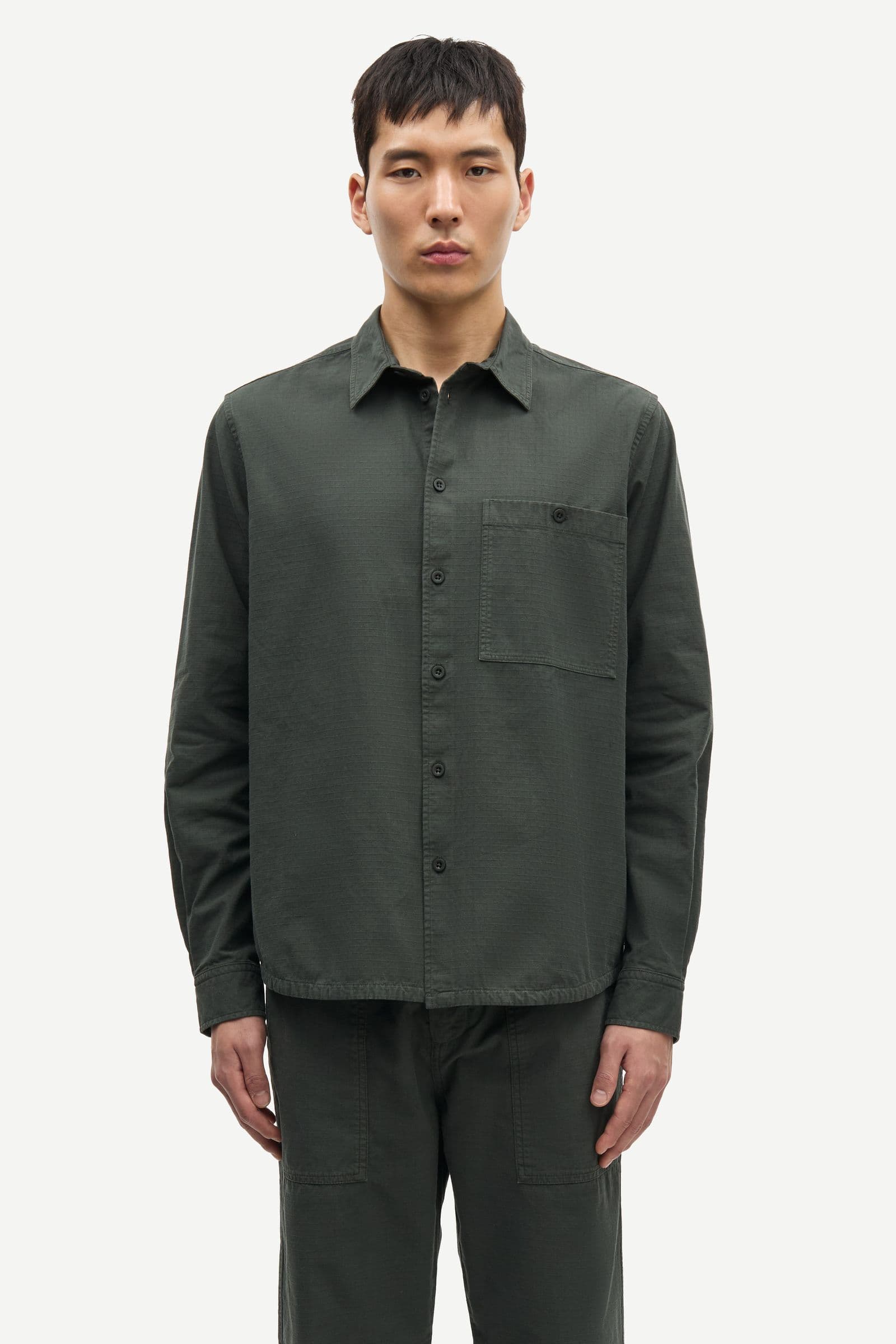 Saryan B shirt 15840 Dark Evergreen