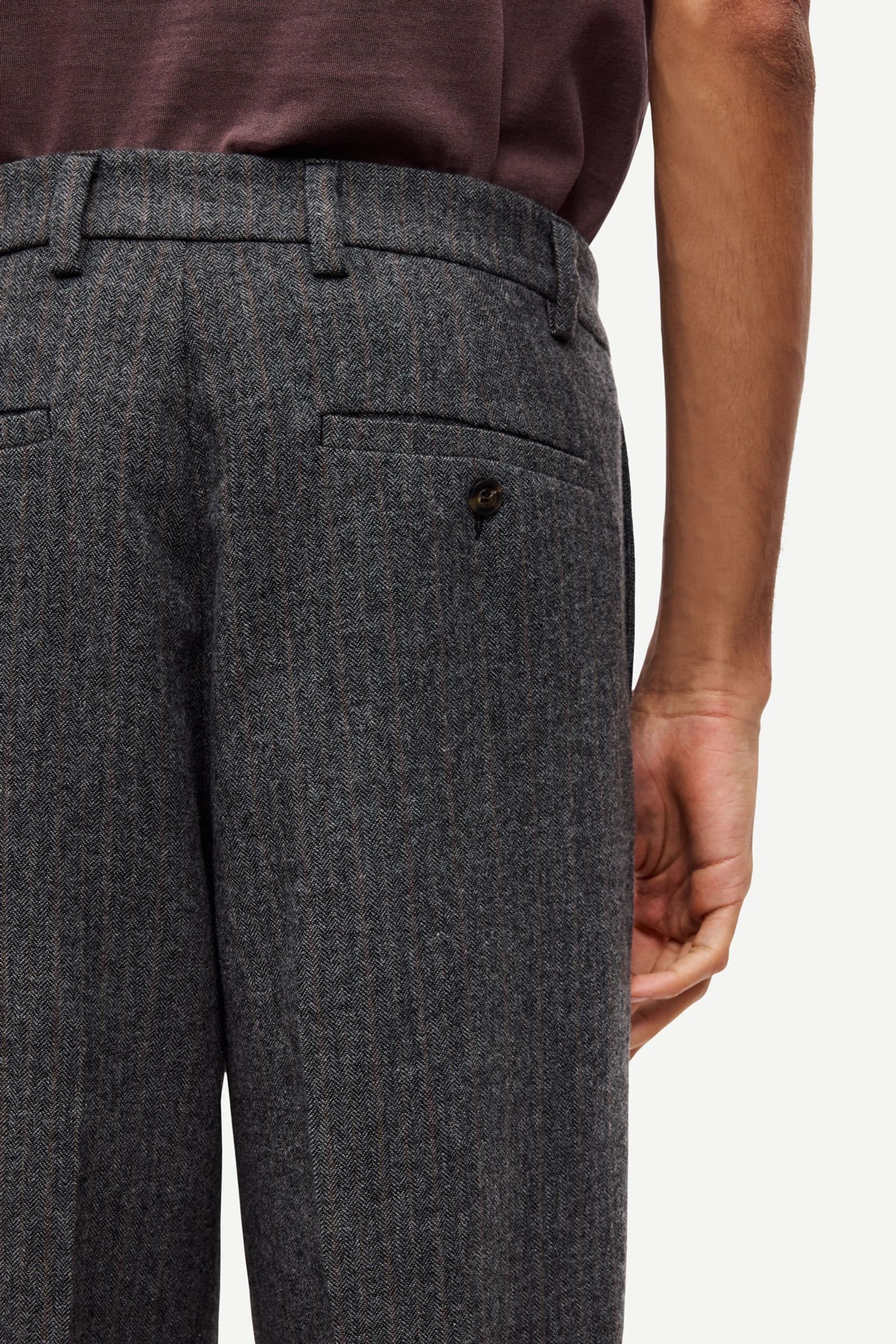 Sabruce trousers 15719 Grey herringbone