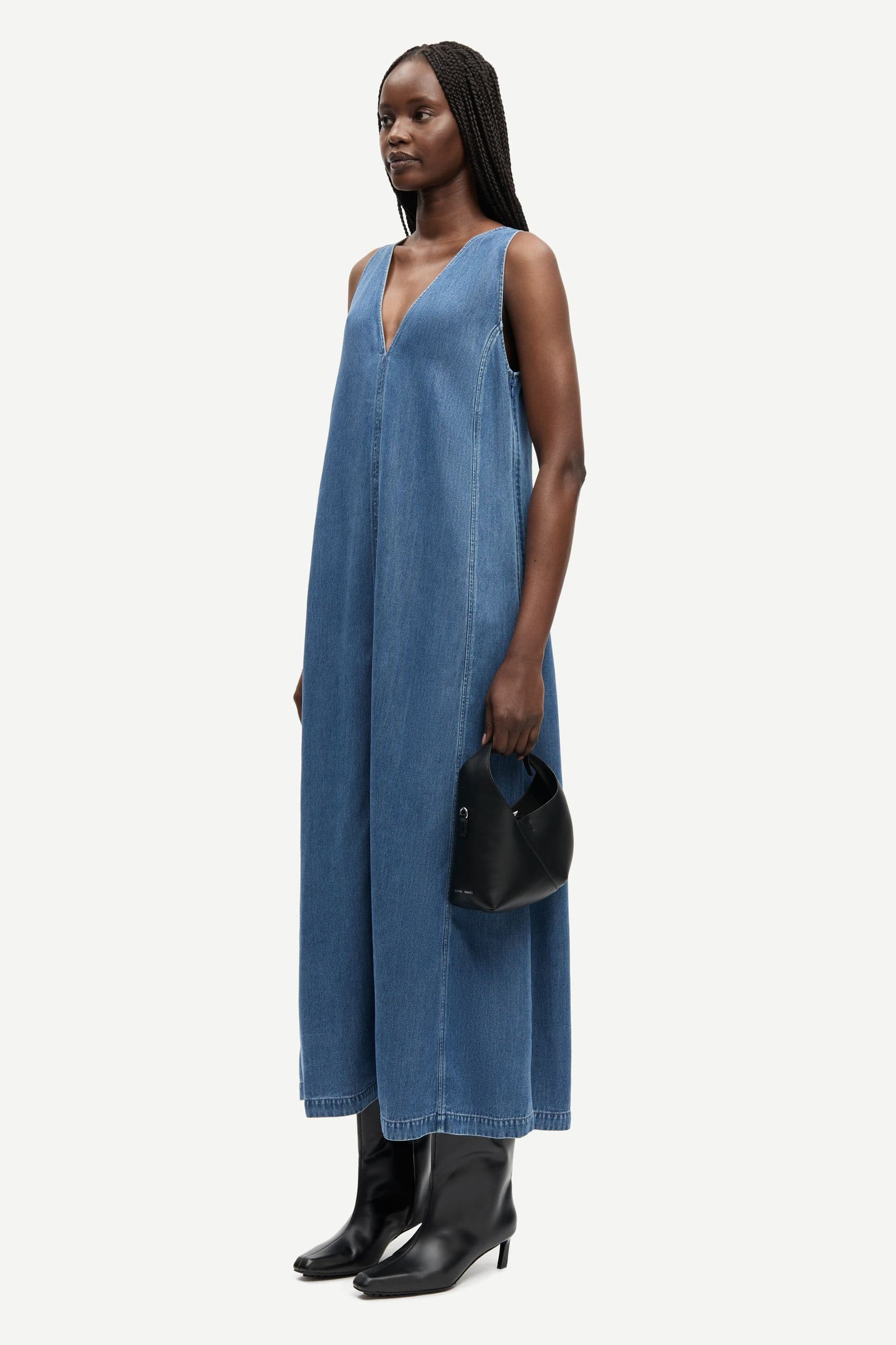 Saskylar dress 15645 Medium denim blue