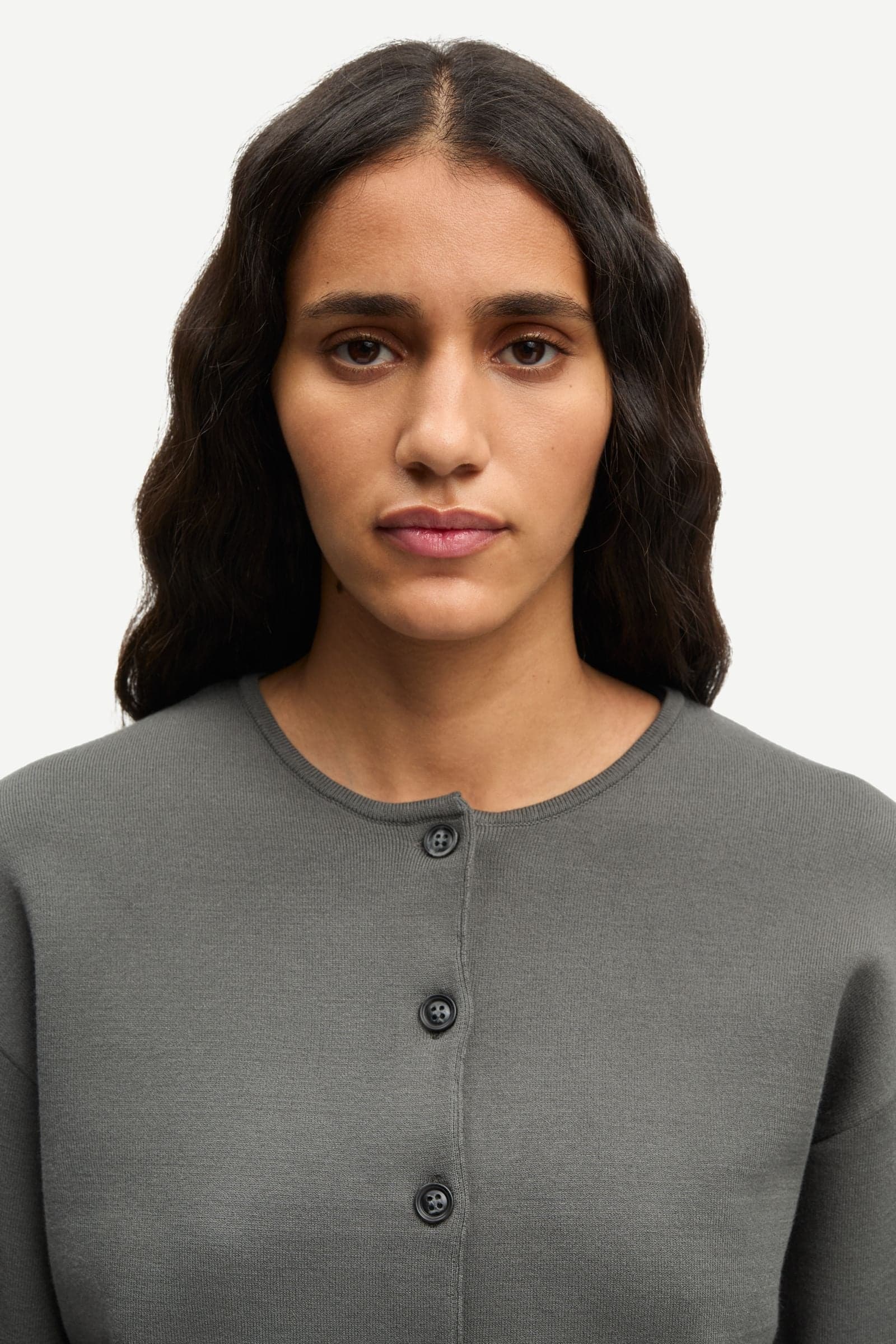 Saanne cardigan 15825 Gunmetal