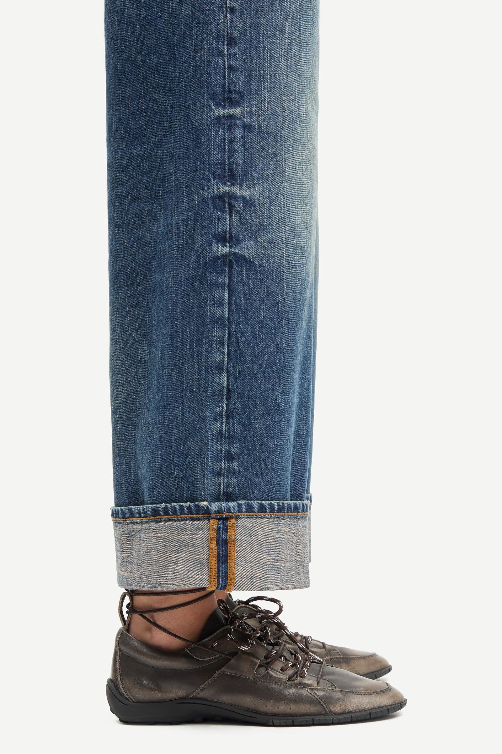Saastra hybrid flats 15939 Washed Gunmetal