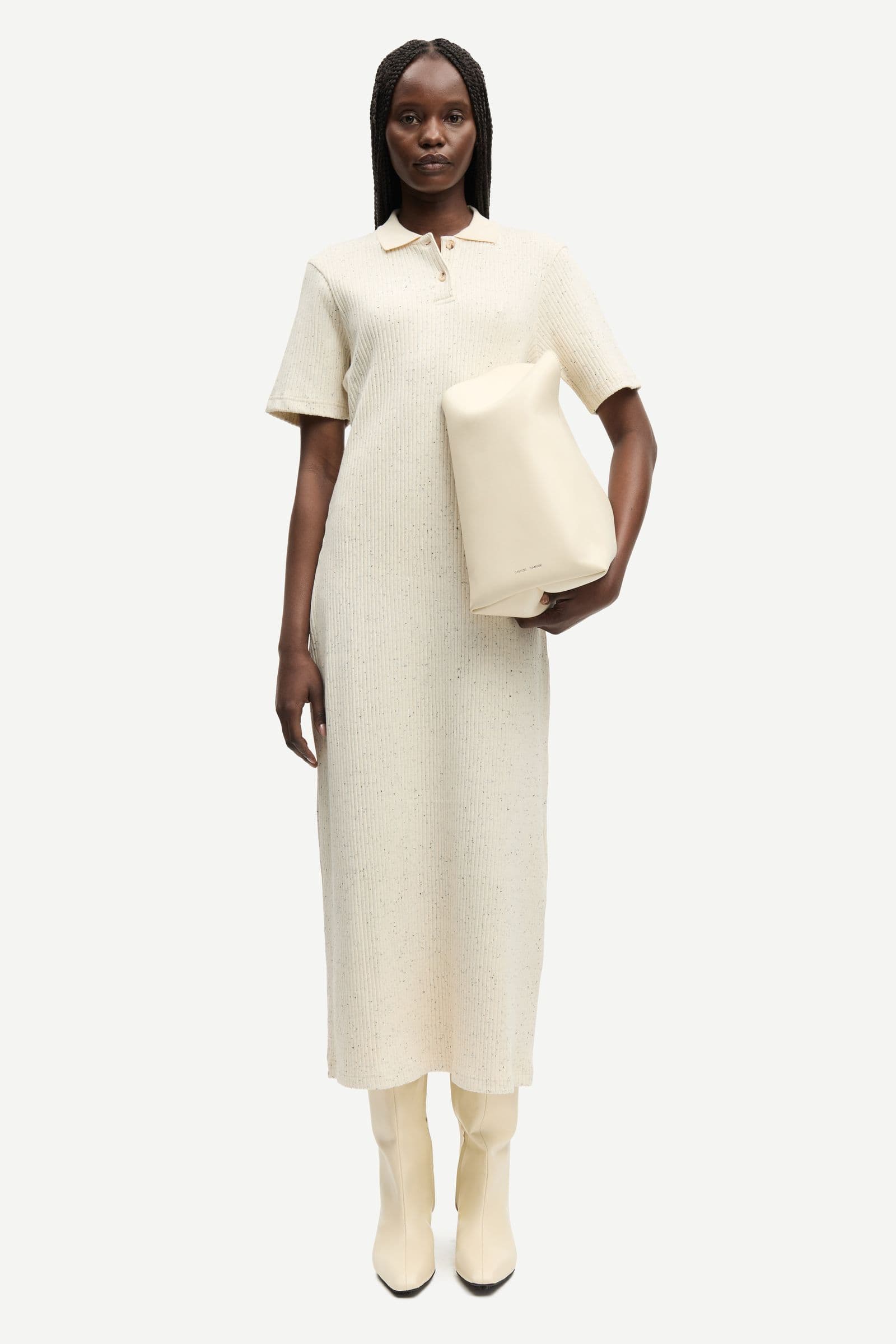 Sanell polo dress 15903 Egret mel.